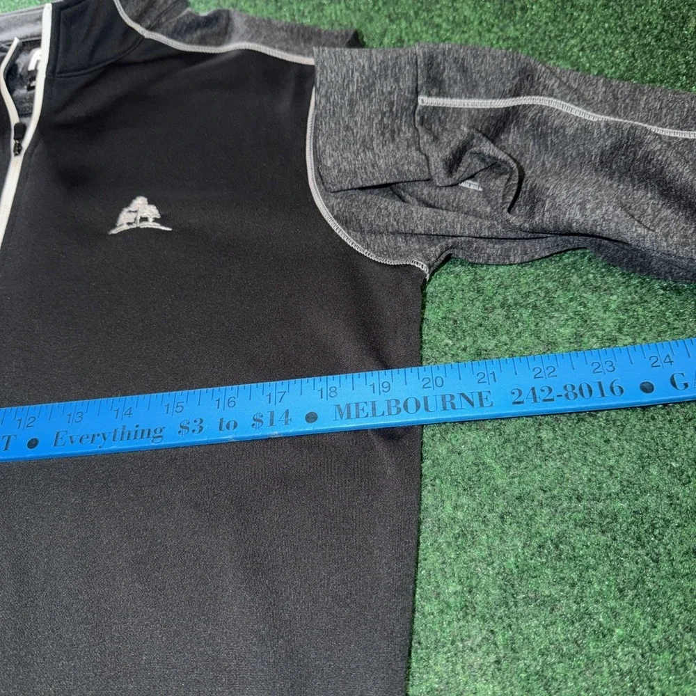 Footjoy 1/4 Zip Pullover Black Pine Tree Logo Men's Size Small
